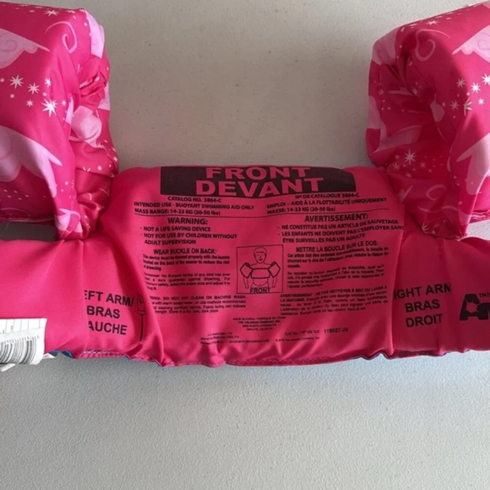 🏁 Kids floatation device - Pink and Blue size 30-50 pounds